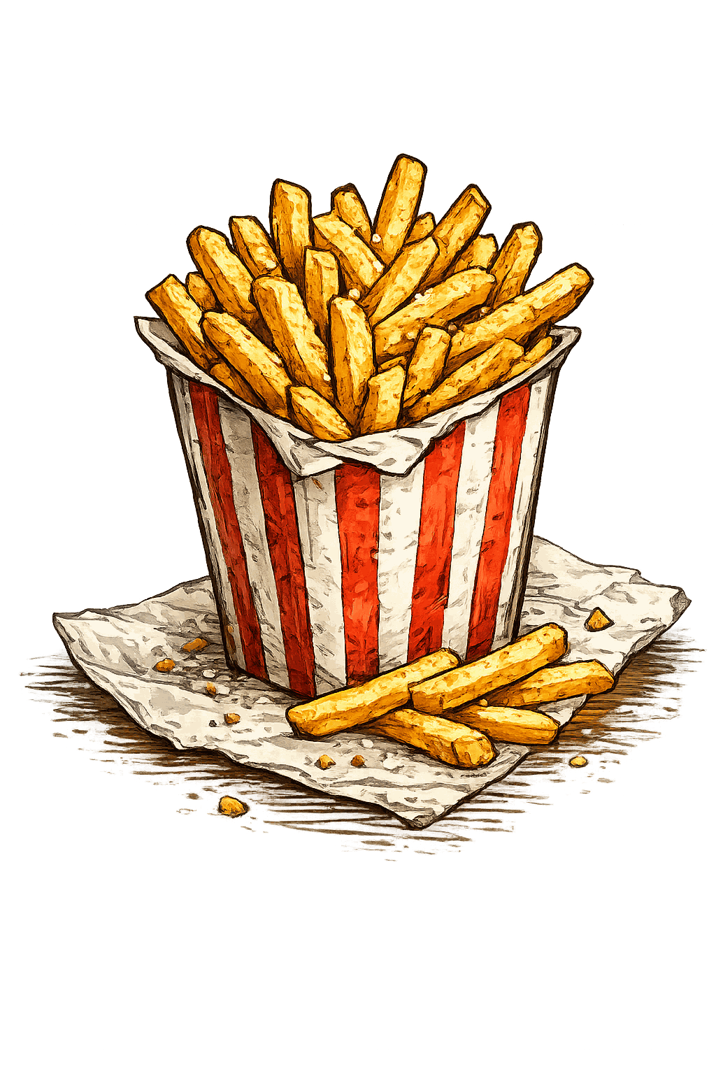 Frites maison croustillantes — food truck à Grenoble