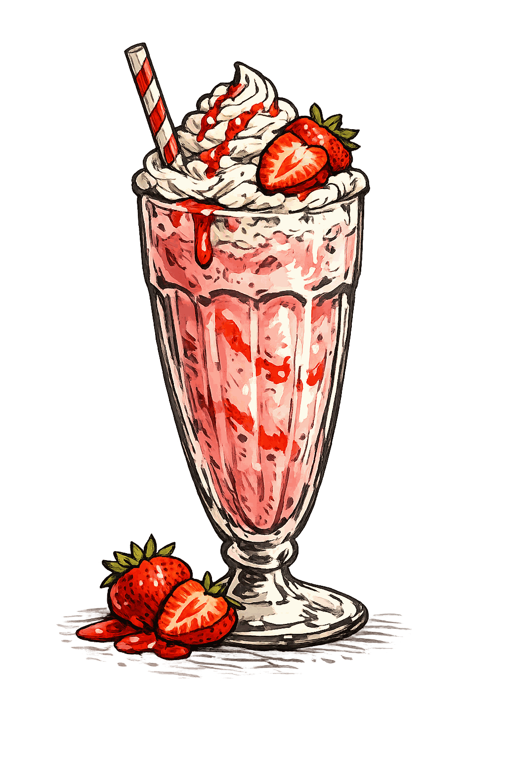 Milkshake artisanal — street food à Grenoble