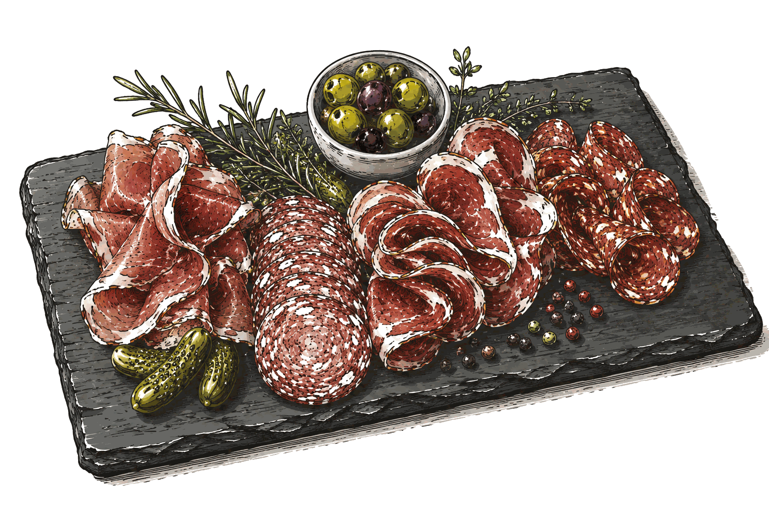 Planche de charcuterie en bar à vin à Grenoble