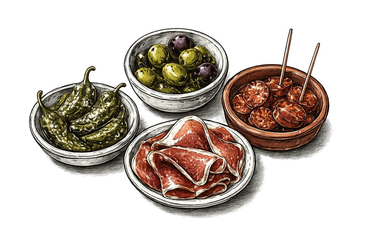Tapas à partager dans un bar à vin à Grenoble