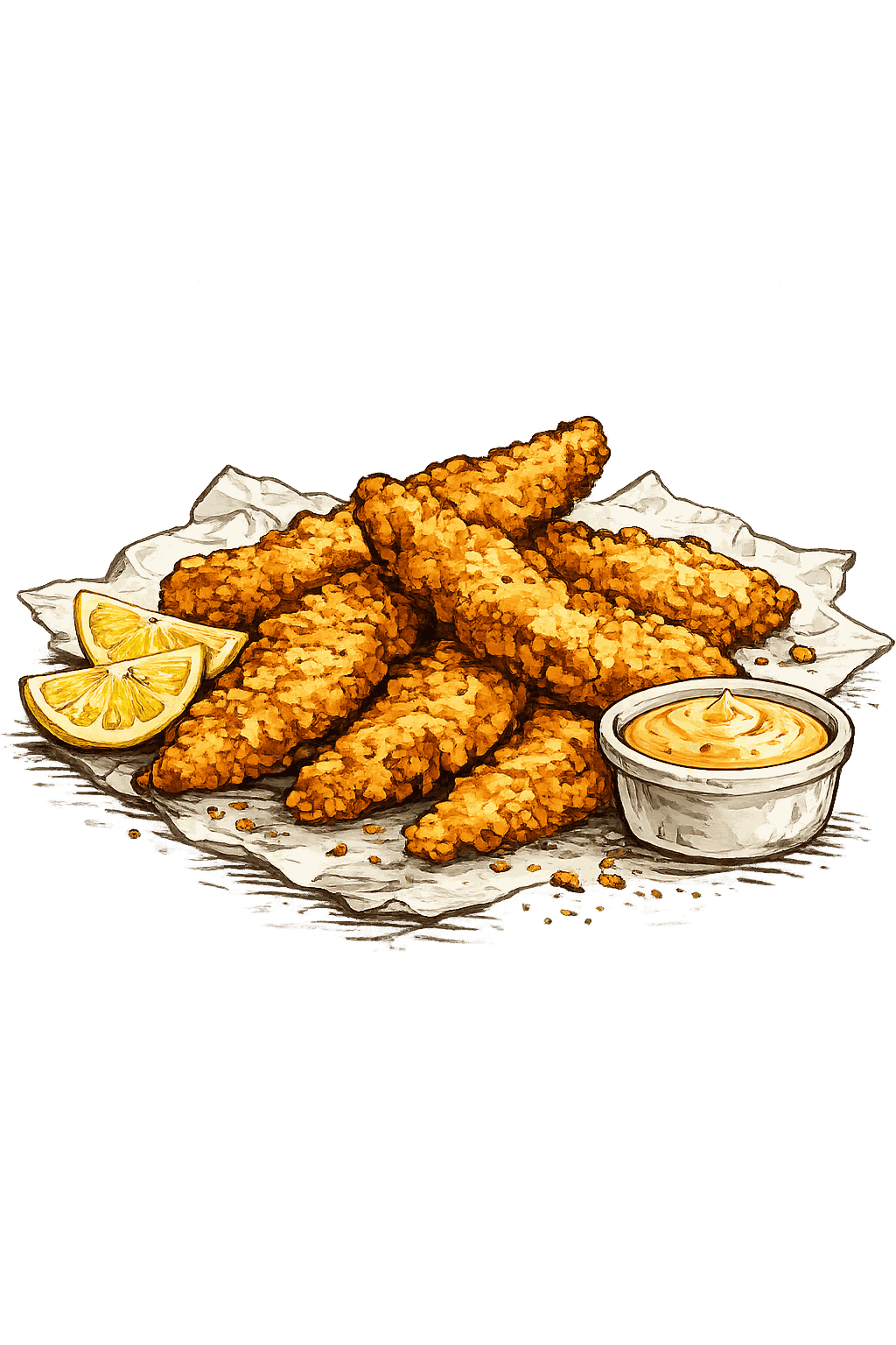 Tenders de poulet croustillants — street food à Grenoble