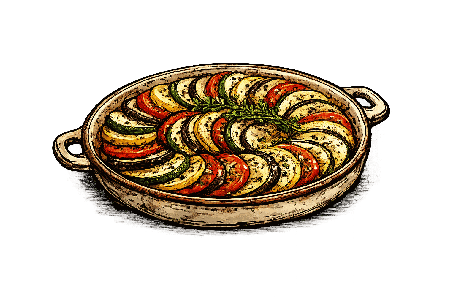 Tian de légumes — cuisine végétarienne à Grenoble