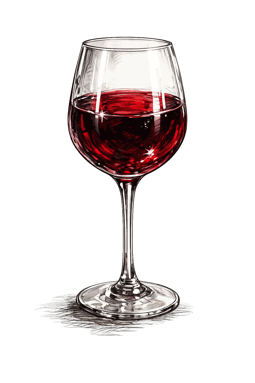 Verre de vin rouge dans un bar à vin à Grenoble